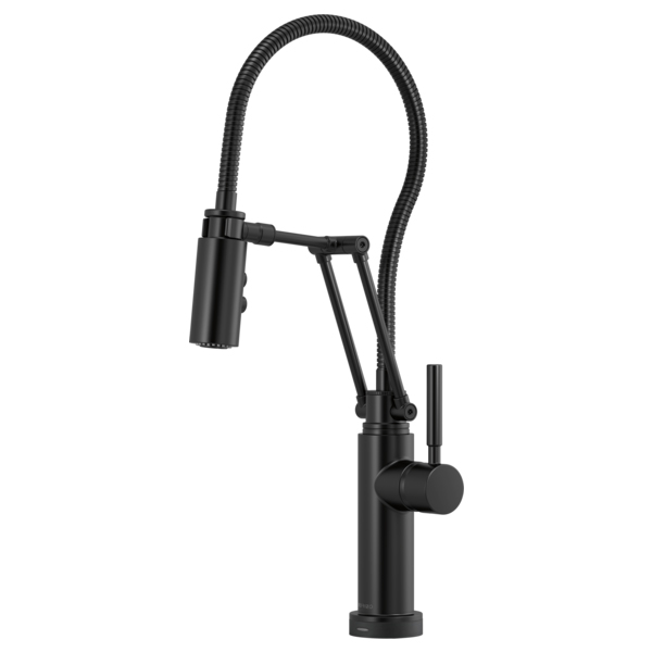 Solna Smarttouch Articulating Faucet w/Hose in Matte Black