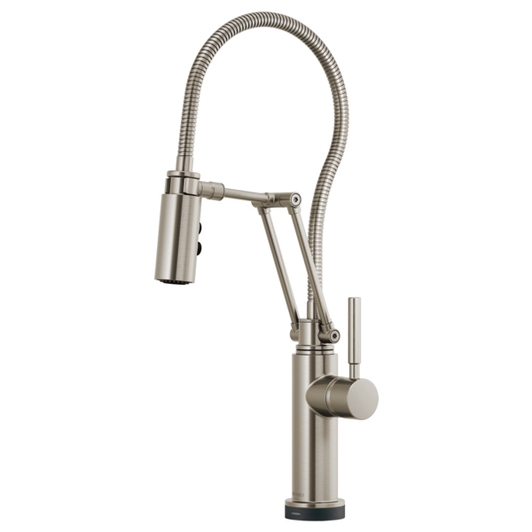 Solna Smarttouch Articulating Faucet w/Hose in Stainless