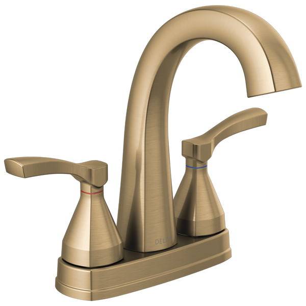 Stryke Centerset Lav Faucet w/Lever Handles in Champagne Bronze