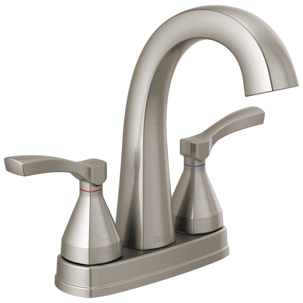 Stryke Centerset Lav Faucet w/Lever Handles in Stainless