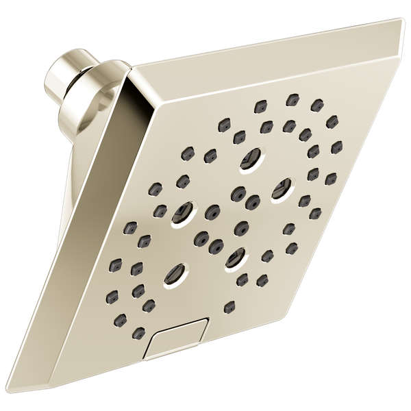 Angular Modern Multi-Function Showerhead In Lumicoat Pol. Nickel