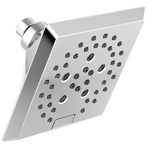 Angular Modern Multi-Function Showerhead In Lumicoat Chrome