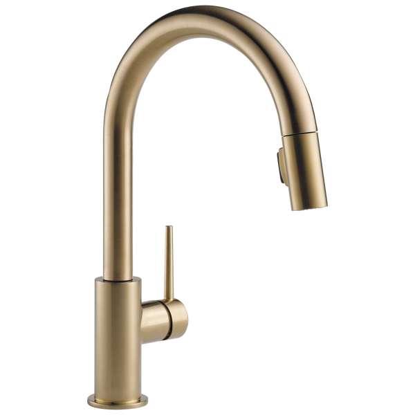 Trinsic Swivel 1-Hndl Pull-Down Kitchen Faucet Champagne Bronze