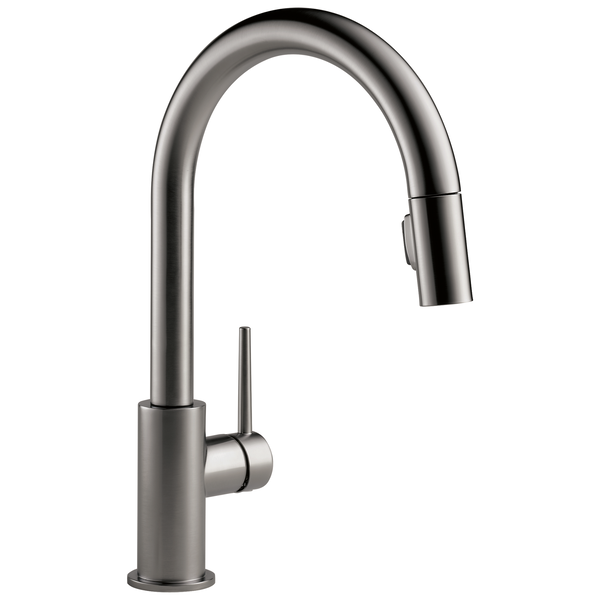 Trinsic Swivel 1-Hndl Pull-Down Kitchen Faucet Black Stainless