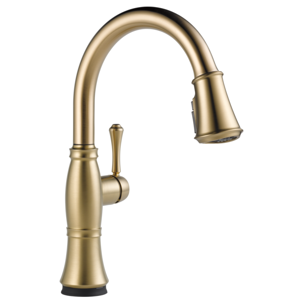 Cassidy Single Handle Pulldown Kitchen Faucet in Champagne Bronze
