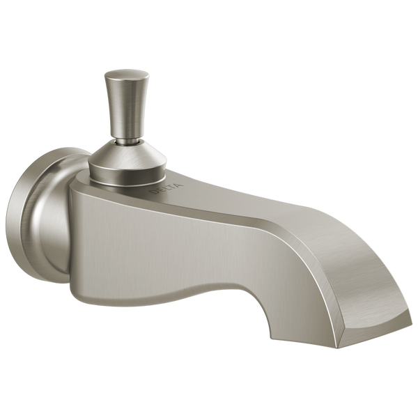 Dorval Tub Spout w/Pull-Up Diverter in Stainless