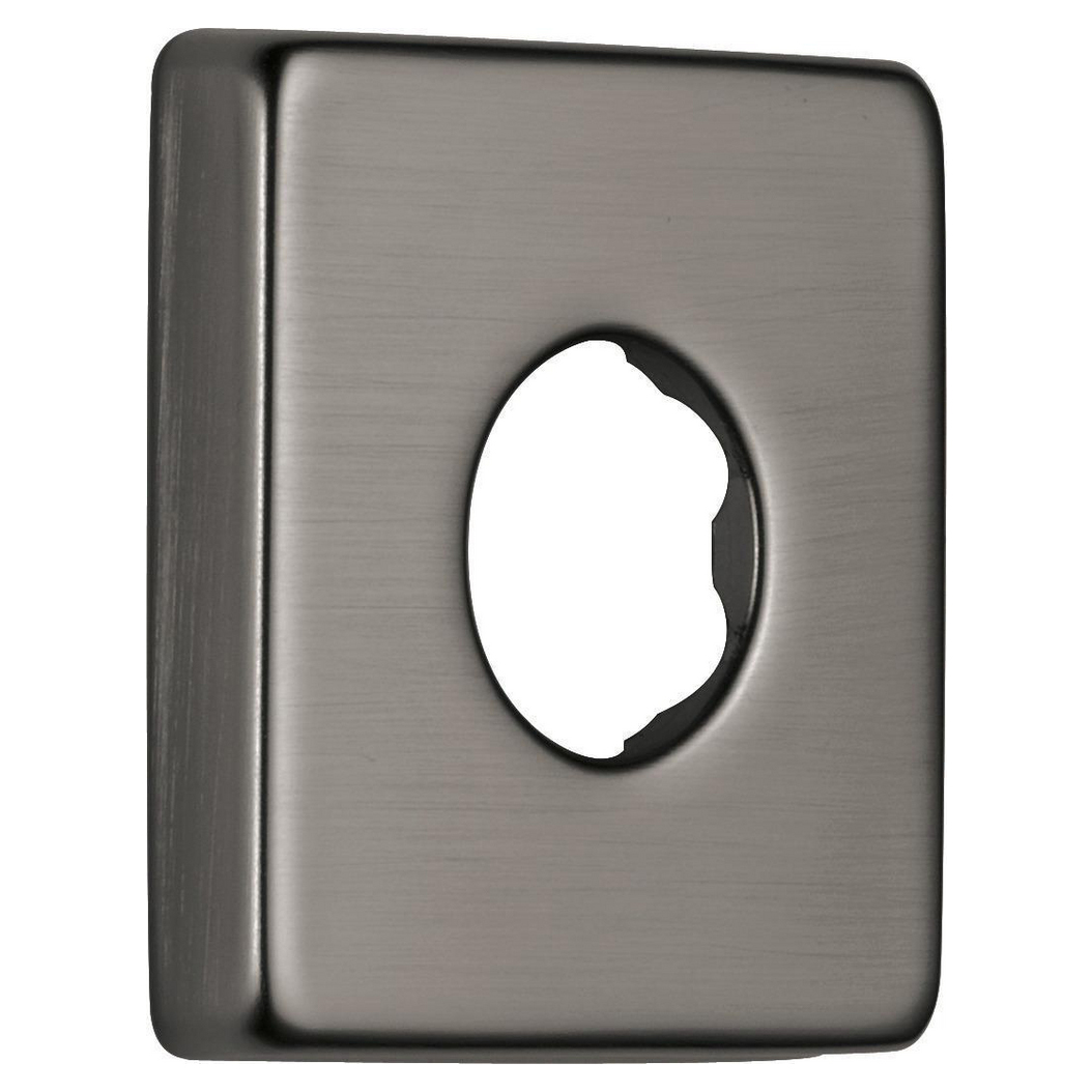 Square Shower Flange for Showerhead in Black Stainless