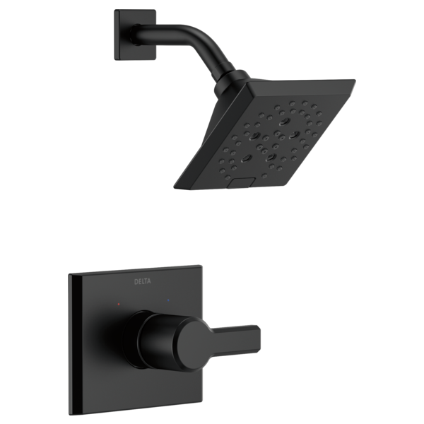 Pivotal Shower Trim W/Single-Function Showerhead In Matte Black