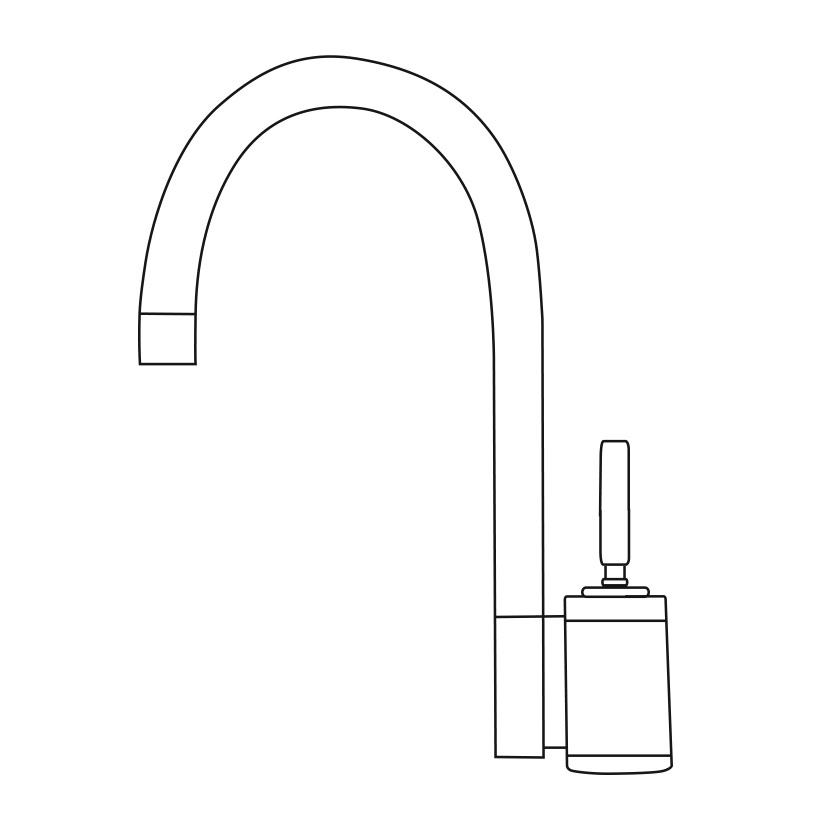 Arezzo Single Handle Kitchen Faucet Brushed Nickel