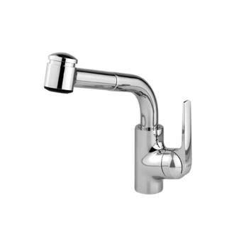 Domo Single Handle Pull-Out Spray Kitchen Faucet Chrome