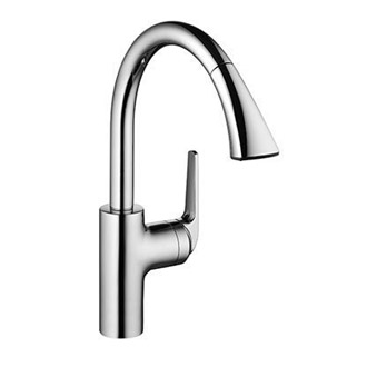 Domo Single Handle Pull-Out Spray Kitchen Faucet Chrome