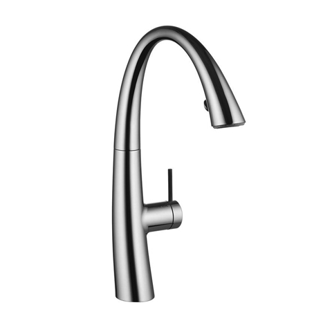 Zoe Single Handle Pull-Out Spray Kitchen Faucet w/Luminaqua Chrome