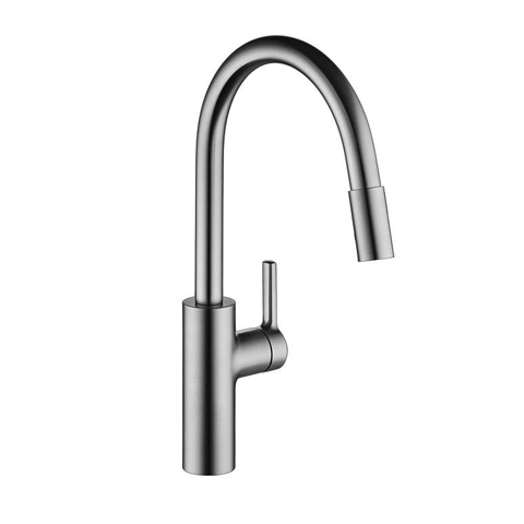 Luna Single Handle Pull-Out Spray Kitchen Faucet Stainless Steel