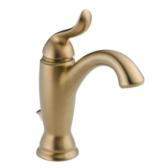 Linden Single Hole Lav Faucet in Champagne Bronze w/Pop-Up