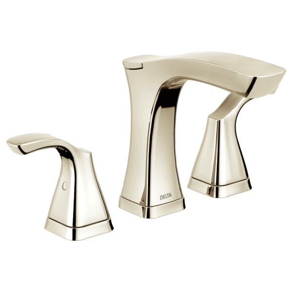 Tesla Widespread Lavatory Faucet in Polished Nickel