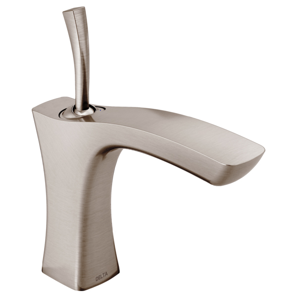 Tesla Single Hole Lavatory Faucet in Stainless w/No Pop-Up