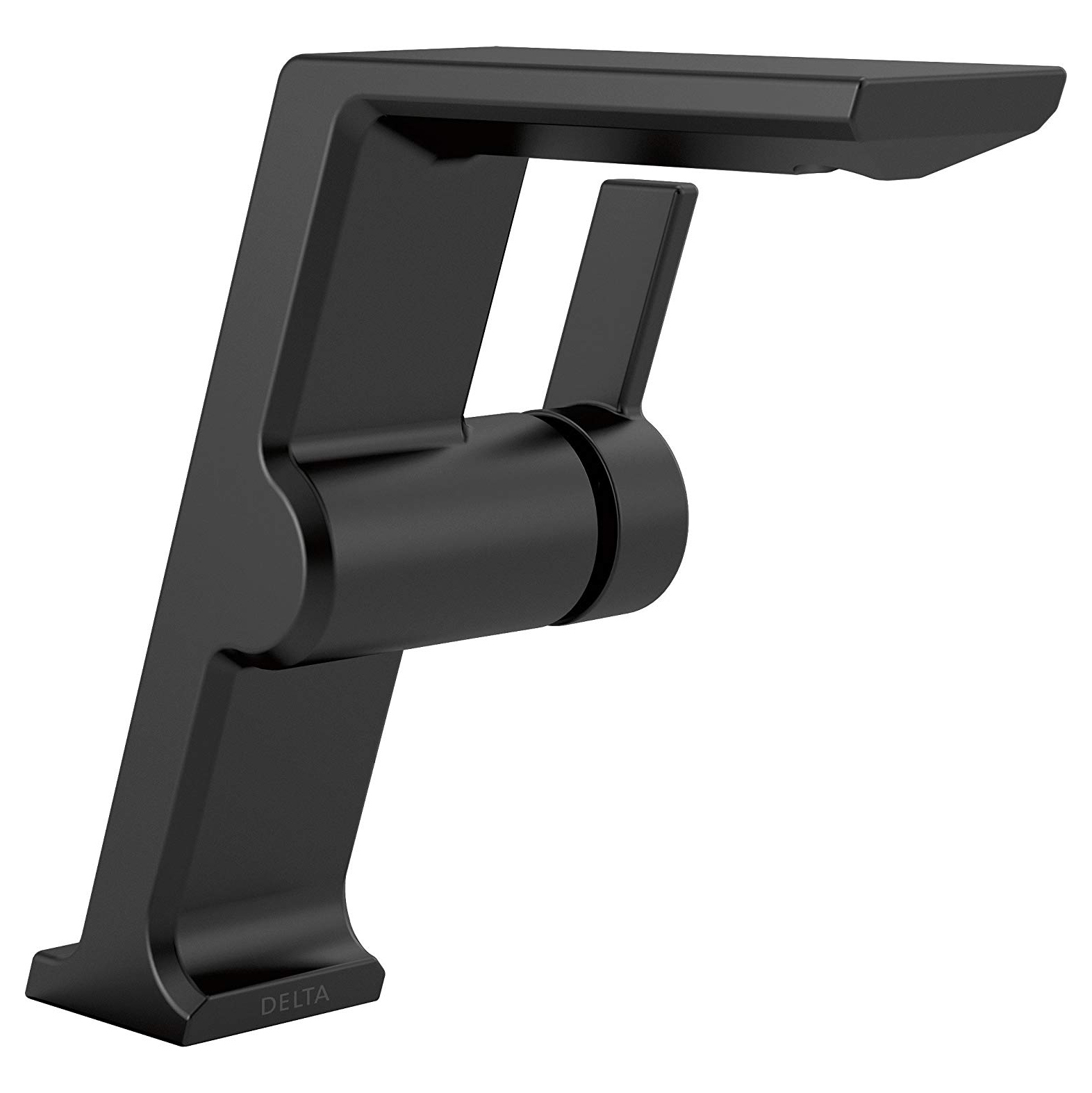 Pivotal Single Hole Mid-Height Vessel Faucet in Matte Black