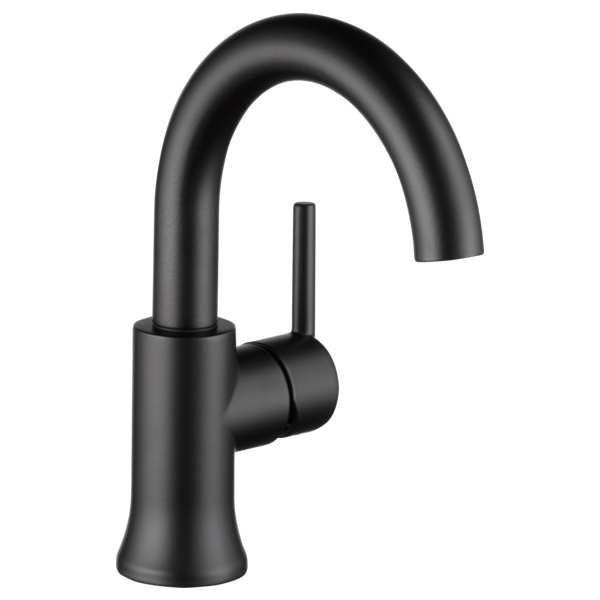 Trinsic Single Hole Lavatory Faucet w/Drain in Matte Black, 1.2 gpm
