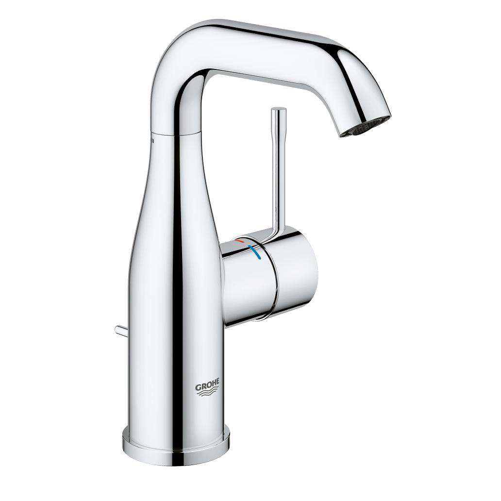 Essence 1-Hole M-Size Lav Faucet w/Drain in StarLight Chrome, 1.2 gpm