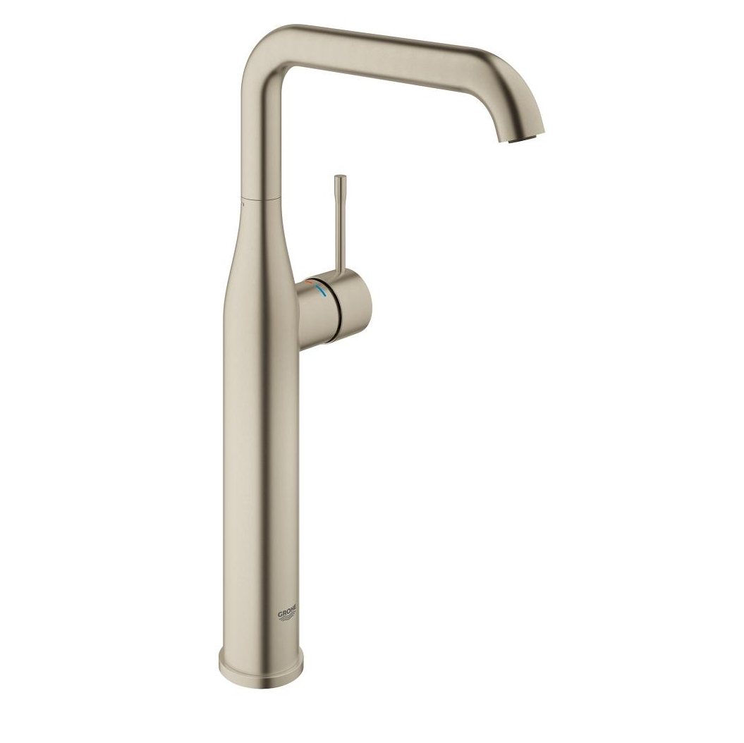 Essence Single Hole XL-Size Vessel Lav Faucet in Brushed Nickel, 1.2 gpm