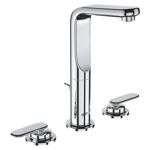 Veris Widespread Lavatory Faucet M-Size in Chrome