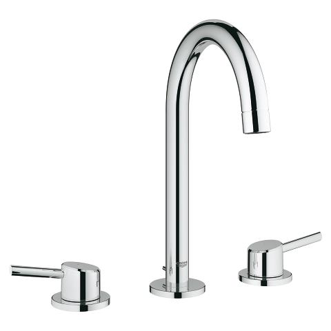 Concetto Widespread Lavatory Faucet L Size in Chrome