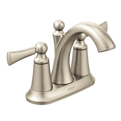Wynford 4" Centerset Lav Fct in Brushed Nickel w/Lever Handles