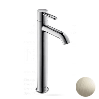 Axor Uno Single Hole Vessel Lav Faucet in Brushed Nickel