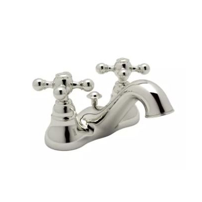 Arcana Centerset Lav Fct in Polished Nickel w/Cross Handles