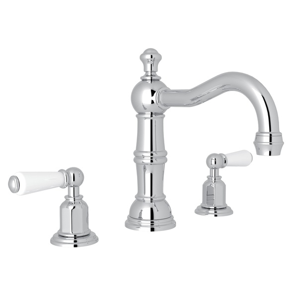 Perrin & Rowe Edwardian Widespread Lav Faucet in Polished Chrome
