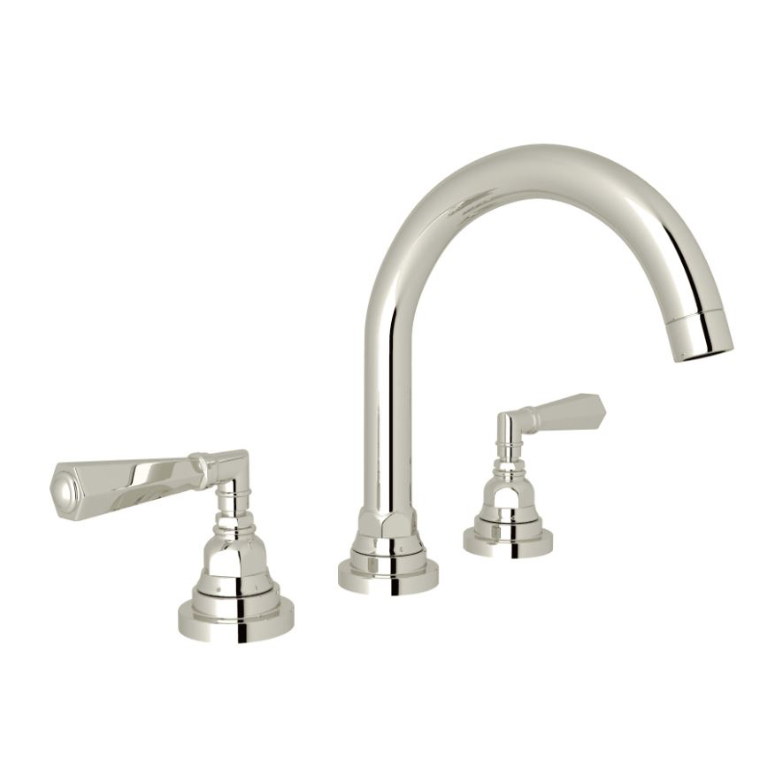 San Giovanni Widespread Lav Faucet in Polished Nickel
