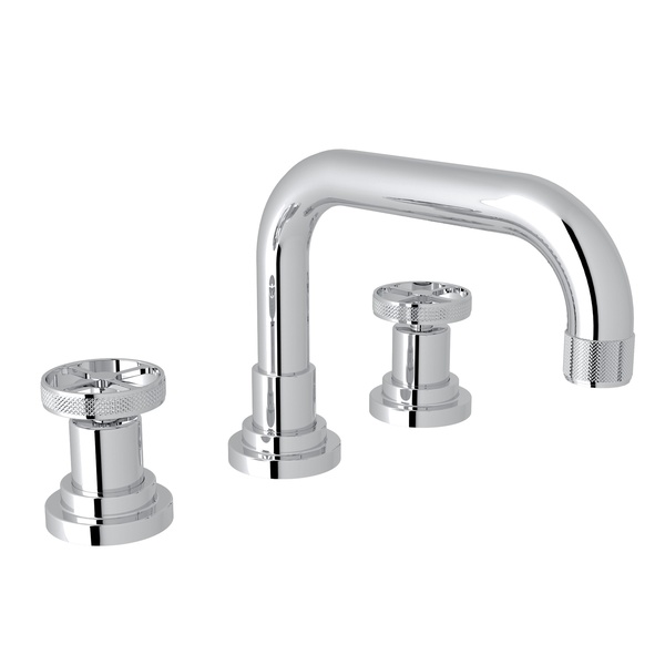 Campo U-Spout Widespread Lav Faucet in Polished Chrome