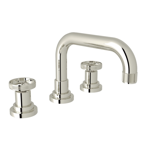 Campo U-Spout Widespread Lav Faucet in Polished Nickel