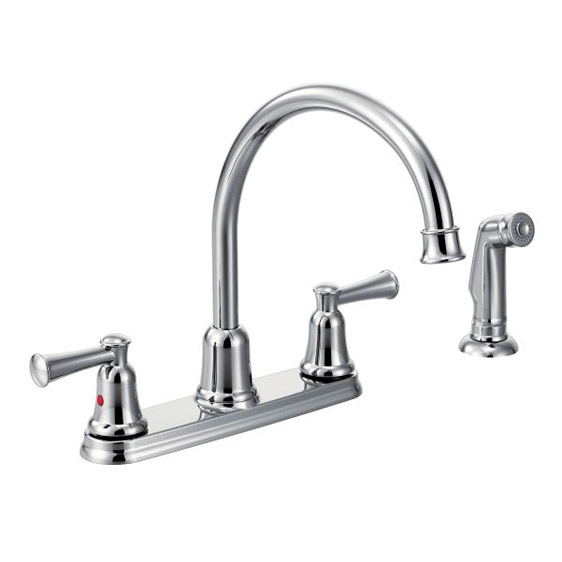 Capstone 2-Handle Kitchen Faucet w/Side Spray Chrome