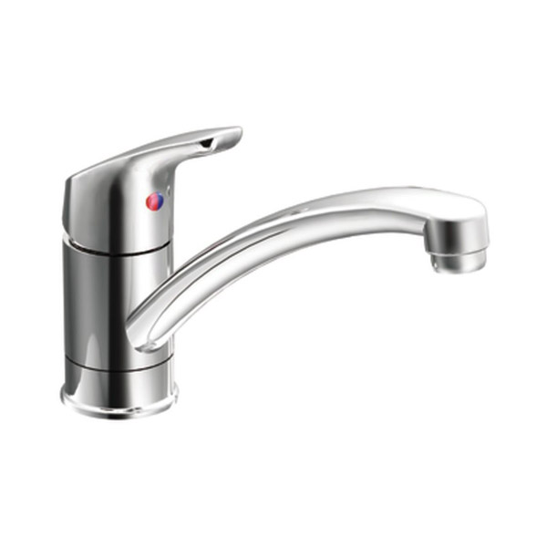 Baystone Single Handle Kitchen Faucet w/Flexible Supplies Chrome