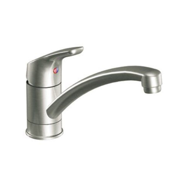 Baystone Single Handle Kitchen Faucet w/Flexible Supplies Stainless