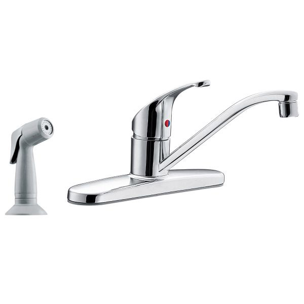Flagstone Single Handle Kitchen Faucet w/Side Spray Chrome