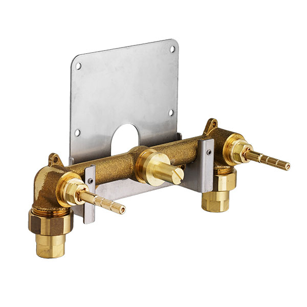 Dual Control Wall-Mounted Lavatory Faucet Rough Valve Only 1/2" NPT