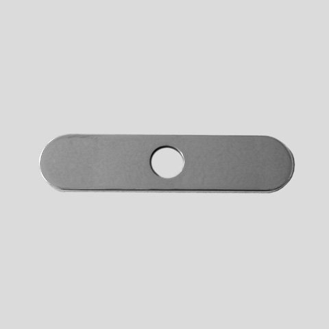 Cover Plate for Single-Hole Mixers Stainless Steel
