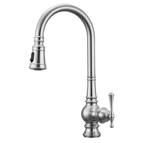 RAISA-1 Stainless Steel Pull-Down Kitchen Faucet, Stainless
