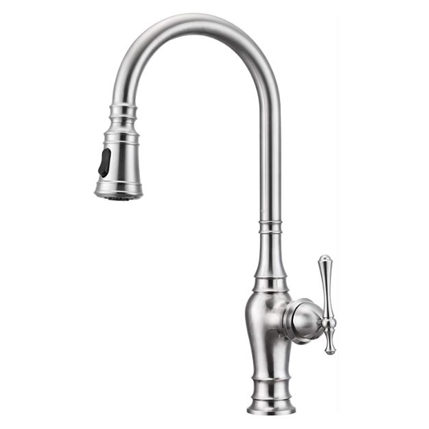 ZURI-1 Stainless Steel Pull-Down Kitchen Faucet in Stainless