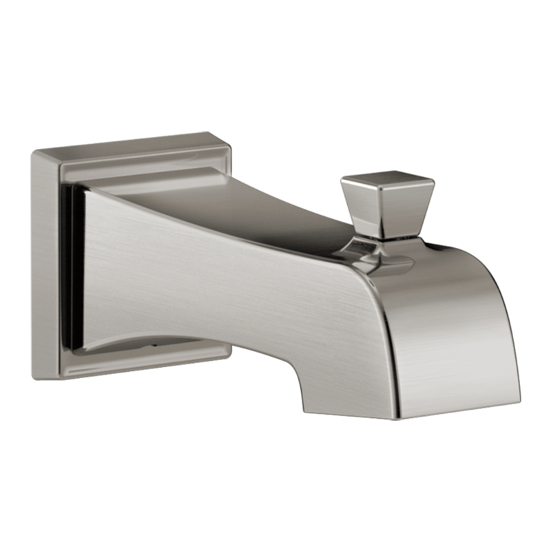 Ashlyn Pull Up Diverter Tub Spout in Stainless