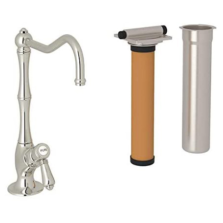 Acqui Cold Water Dispenser & Filter in Polished Nickel w/Metal Lever