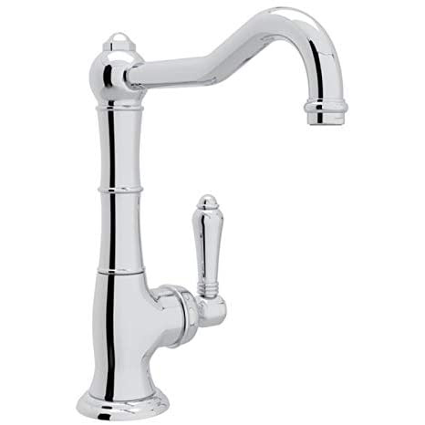 Cinquanta Single Home Bar Faucet in Polished Chrome w/Metal Lever