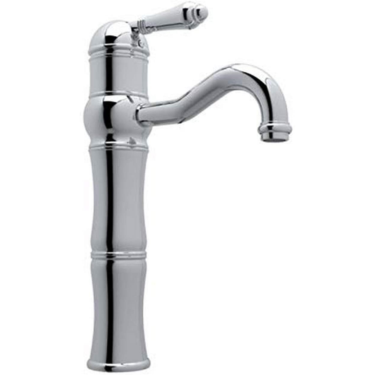 Acqui Single Hole Lav Faucet w/Metal Lever in Polished Chrome