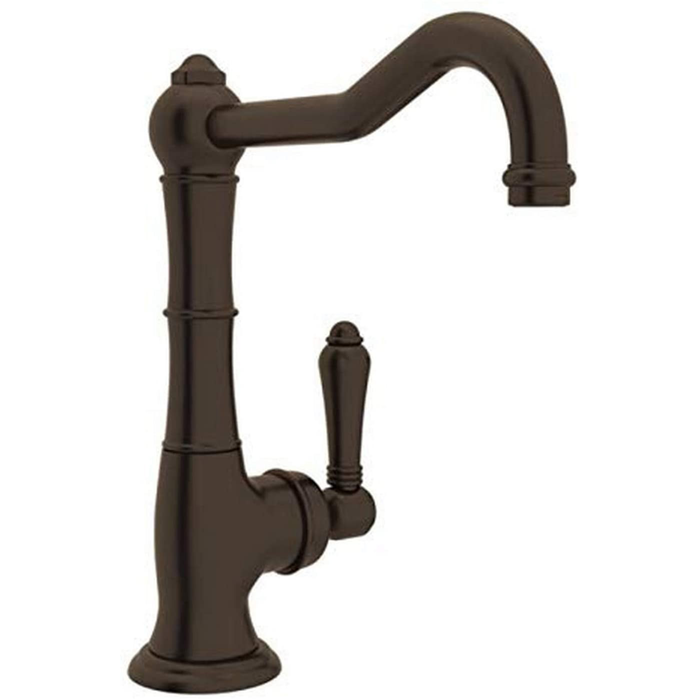 Cinquanta Single Home Bar Faucet in Tuscan Brass w/Metal Lever