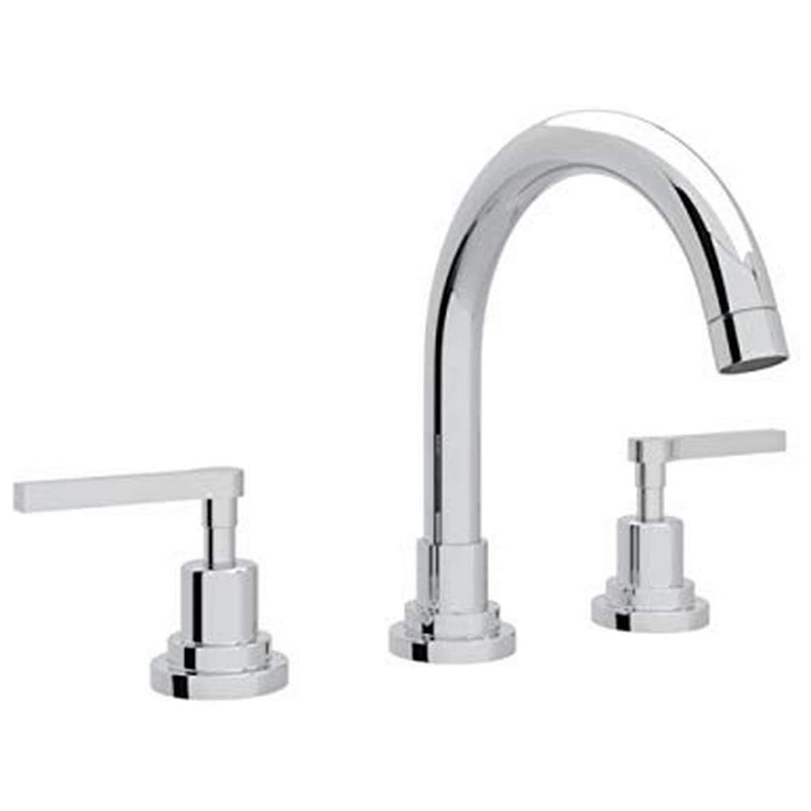 Lombardia Widespread Lav Faucet w/Metal Levers in Polished Chrome