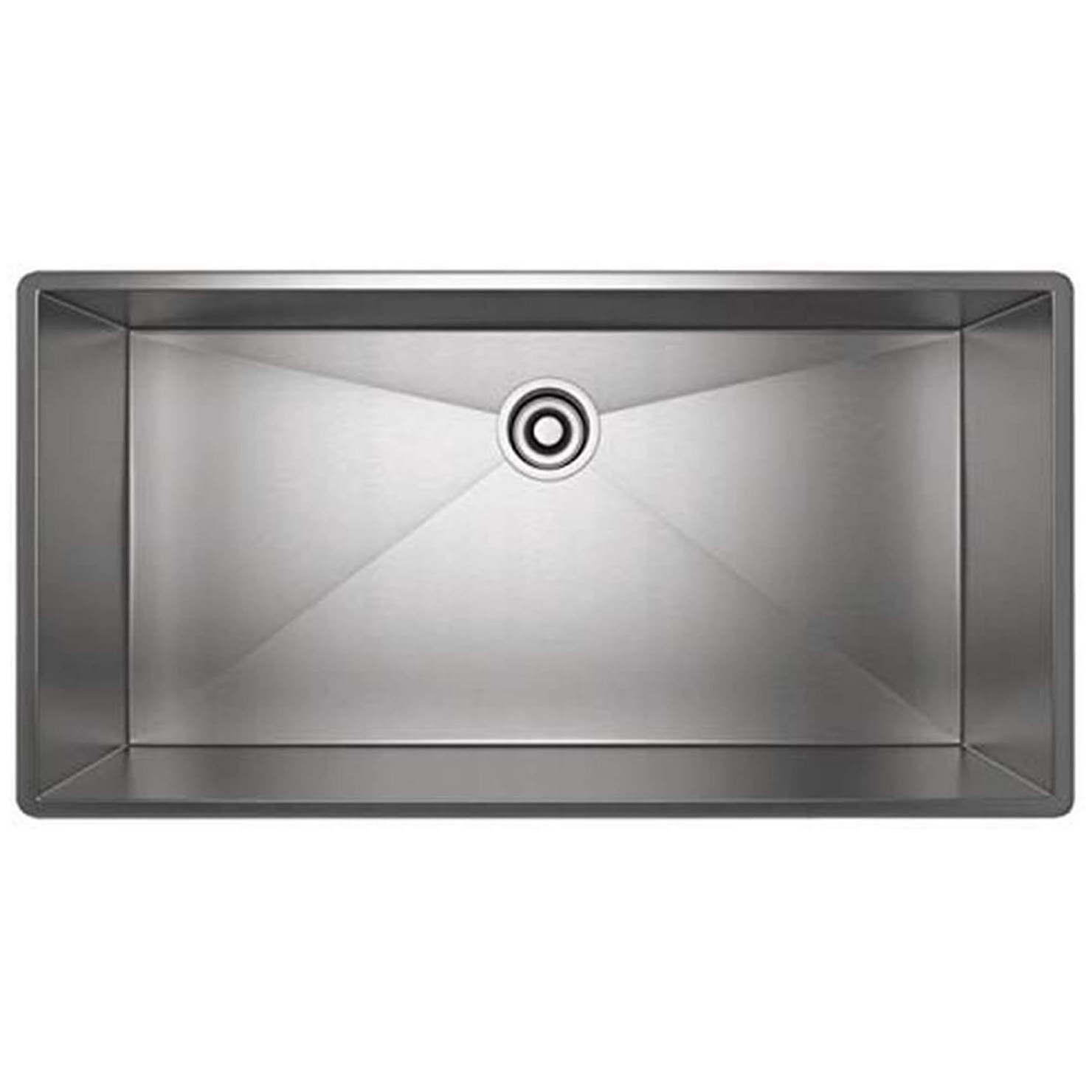 Forze 37-1/2x19-1/2x10" Kitchen Sink in Brushed Stainless