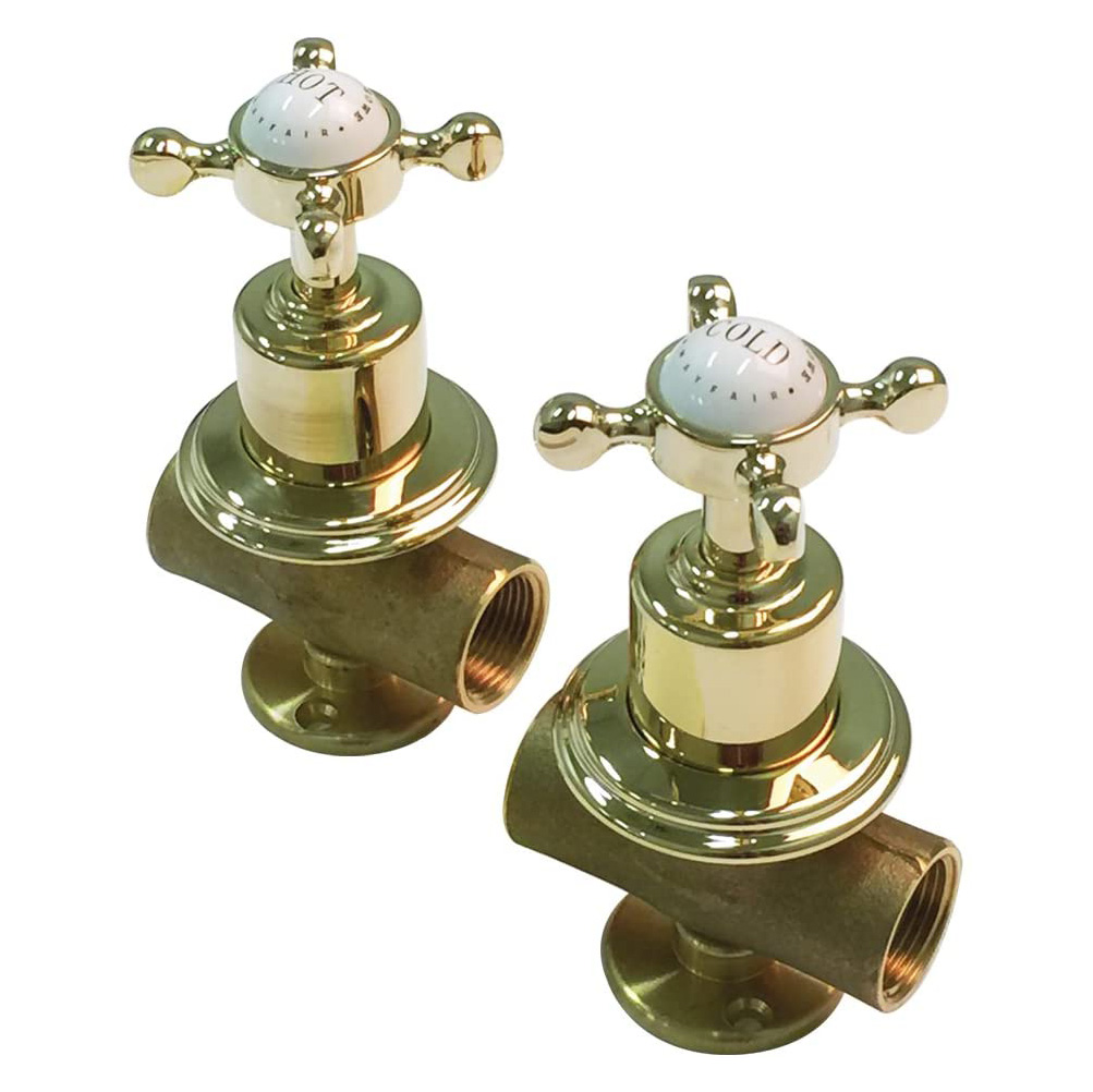Perrin & Rowe Set of Wall Valve Trims In Engl Gold