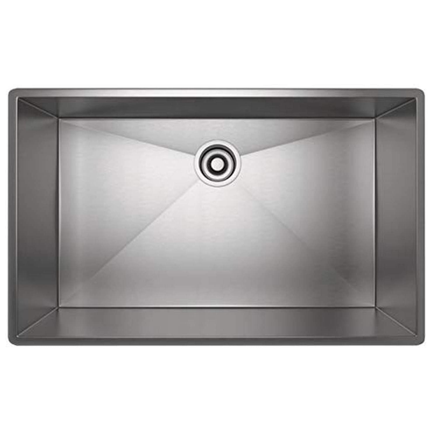 Forze 31-1/2x19-1/2x10" Kitchen Sink in Brushed Stainless